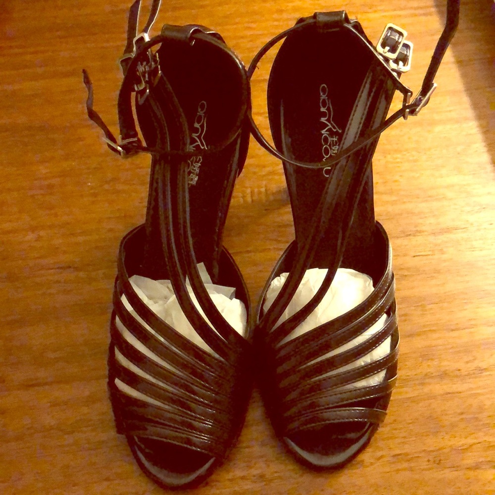 Women’s Salsa Leather Satin Black Sandals